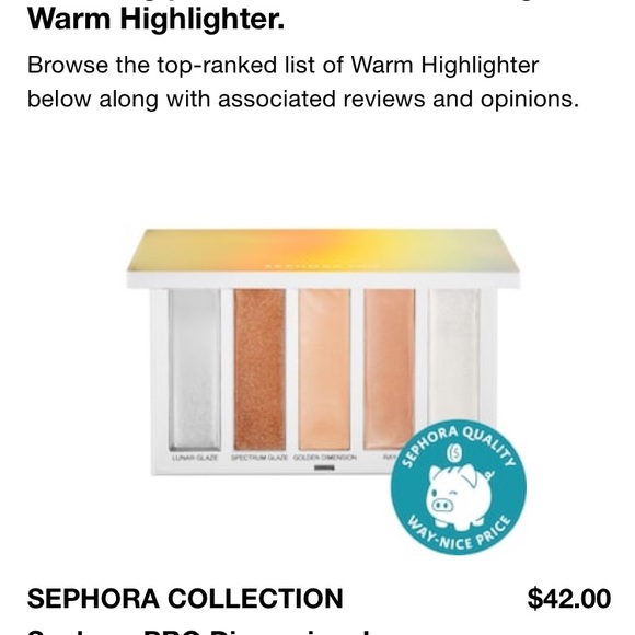 🔴SEPHORA PRO dimensional highlighting palette - Picture 10 of 14